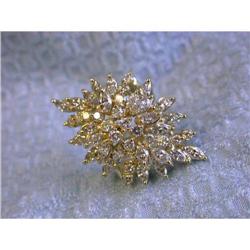 8603 14k Yellow Gold Diamond Ring