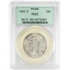 Image 1 : 1942-D Walking Liberty Half Dollar Coin PCGS MS65 Old Green Holder