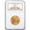 Image 1 : 1907 $10 Liberty Head Eagle Gold Coin NGC MS61