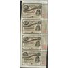 Image 1 : Uncut Sheet of (4) State of Louisiana Baby Bond Obsolete Notes