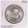 Image 1 : 1953 Mexico Cinco Pesos Silver Coin