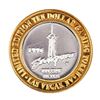 Image 2 : .999 Silver Stratosphere Las Vegas, Nevada $10 Casino Limited Edition Gaming Token