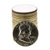 Image 1 : Roll of (20) Brilliant Uncirculated 1955 Franklin Half Dollar Coins