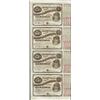 Image 1 : Uncut Sheet of (4) State of Louisiana Baby Bond Obsolete Notes