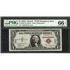 Image 1 : 1935A $1 Hawaii Silver Certificate WWII Emergency Note PMG Gem Uncirculated 66EPQ