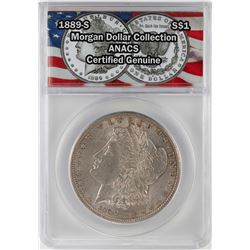 1889-S $1 Morgan Silver Dollar Coin ANACS Certified Genuine