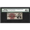 Image 1 : 1863 50 Cent Fourth Issue Lincoln Fractional Currency Note PMG Choice Unc. 63EPQ