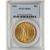 Image 1 : 1922 $20 St. Gaudens Double Eagle Gold Coin PCGS MS63