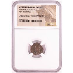 Honorius, AD 393-423 Nummus Ancient Western Roman Empire Coin NGC Certified