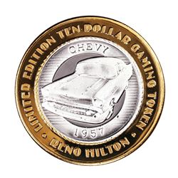.999 Silver Reno Hilton Nevada $10 Casino Limited Edition Gaming Token