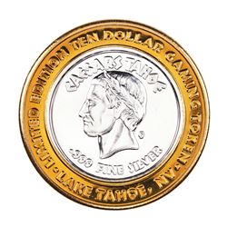 .999 Fine Silver Caesars Tahoe Lake Tahoe, Nevada $10 Limited Edition Gaming Token