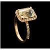 Image 4 : 14KT Rose Gold 3.05 ctw Citrine and Diamond Ring