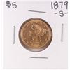 Image 1 : 1879-S $5 Liberty Head Half Eagle Gold Coin