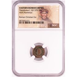 Theodosius, AD 379-395 Nummus Ancient Eastern Roman Empire Coin NGC Certified