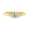 Image 1 : 14KT Yellow Gold 0.66 ctw Diamond Ring