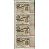 Image 1 : Uncut Sheet of (4) State of Louisiana Baby Bond Obsolete Notes