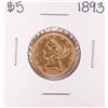 Image 1 : 1893 $5 Liberty Head Half Eagle Gold Coin