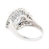 Image 3 : 14KT White Gold 7.00 ctw Aquamarine and Diamond Ring
