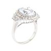 Image 4 : 14KT White Gold 7.00 ctw Aquamarine and Diamond Ring