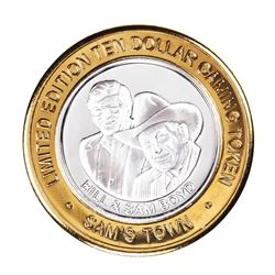 .999 Silver Sam's Town Las Vegas $10 Limited Edition Casino Gaming Token
