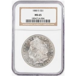 1880-S $1 Morgan Silver Dollar Coin NGC MS65