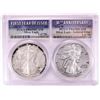 Image 1 : 1986-S & 2016-W $1 Proof American Silver Eagle Coin Set PCGS PR69DCAM
