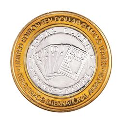 .999 Silver Reno Tahoe International Airport $10 Casino Limited Edition Gaming Token