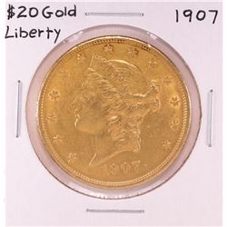1907 $20 Liberty Head Double Eagle Gold Coin