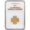 Image 1 : 1836 Block 8 $2 1/2 Classic Head Quarter Eagle Gold Coin NGC MS61