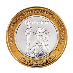 .999 Fine Silver New York New York Las Vegas, Nevada $10 Limited Edition Gaming Token