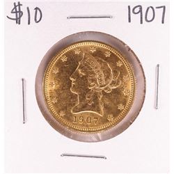 1907 $10 Liberty Head Eagle Gold Coin