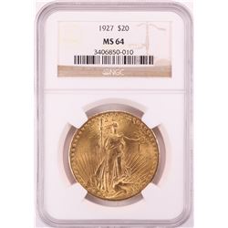 1927 $20 St. Gaudens Double Eagle Gold Coin NGC MS64