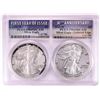 Image 1 : 1986-S & 2016-W $1 Proof American Silver Eagle Coin Set PCGS PR69DCAM