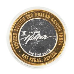 .999 Silver Hilton Las Vegas, Nevada $10 Casino Limited Edition Gaming Token