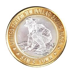 .999 Silver Sam's Town Las Vegas $10 Limited Edition Casino Gaming Token