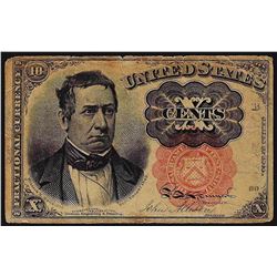 1874 Ten Cents Fifth Issue Fractional Note