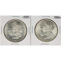 Lot of 1885-1886 $1 Morgan Silver Dollar Coins