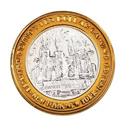 .999 Fine Silver New York New York Las Vegas, Nevada $10 Limited Edition Gaming Token