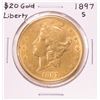 Image 1 : 1897-S $20 Liberty Head Double Eagle Gold Coin