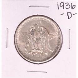 1936-D Texas Centennial Commemorative Half Dollar Coin