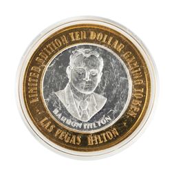 .999 Silver Hilton Las Vegas, Nevada $10 Casino Limited Edition Gaming Token
