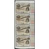 Image 1 : Uncut Sheet of (4) State of Louisiana Baby Bond Obsolete Notes