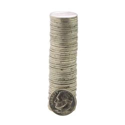 Roll of (50) Brilliant Uncirculated 1964 Roosevelt Dime Coins