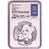 Image 1 : 2019 China 10 Yuan Panda Silver Coin NGC MS70 Early Releases Joel Iskowitz Signature