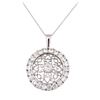 Image 2 : 14KT White Gold 2.00 ctw Diamond Pendant & Chain