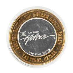 .999 Silver Hilton Las Vegas, Nevada $10 Casino Limited Edition Gaming Token