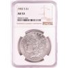 Image 1 : 1902-S $1 Morgan Silver Dollar Coin NGC AU53