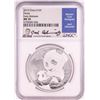 Image 1 : 2019 China 10 Yuan Panda Silver Coin NGC MS70 Early Releases Joel Iskowitz Signature