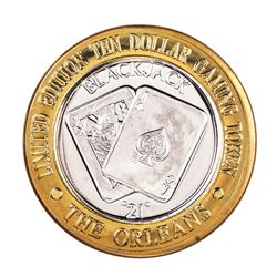 .999 Silver The Orleans Hotel & Casino Las Vegas, NV $10 Casino Token Limited Edition