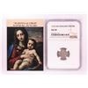 Image 1 : 1533 KB Hungary Denar 'Madonna and Child' Coin NGC AU50 w/ Story Box